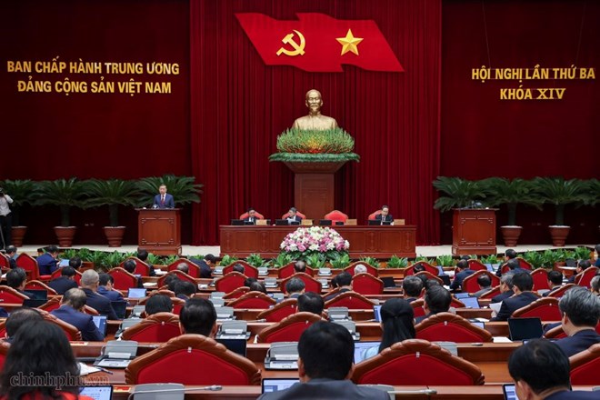 The third Conference of the 14th Party Central Committee will be held from July 20 to July 24, 2026 in Hanoi Capital. Photo: VGP