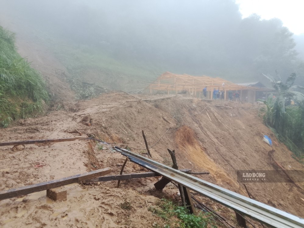 Heavy rain causes heavy damage in the northern mountainous provinces. Photo: An Vi