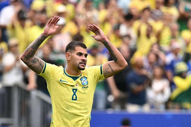 Arsenal đang tiến rất gần tới chữ ký của Bruno Guimaraes. Ảnh: AFP
