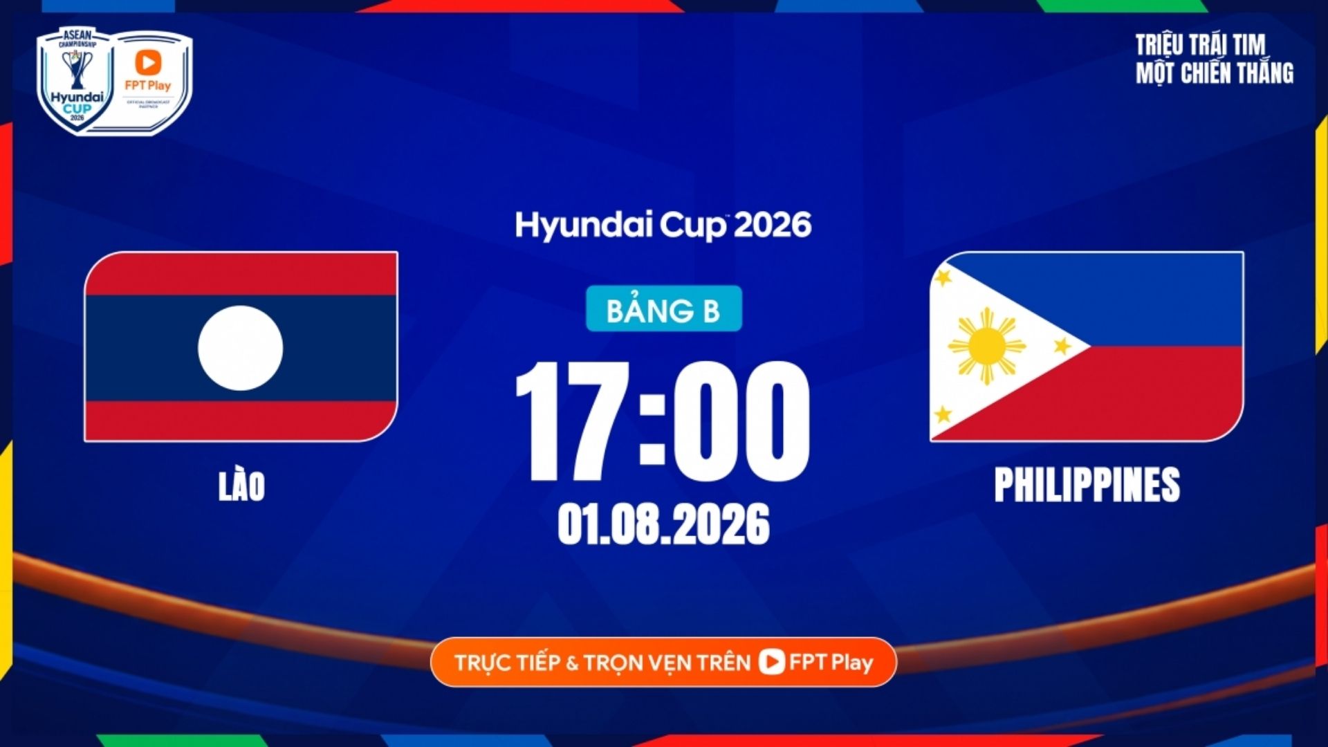 라오스 대표팀, 2026 아세안컵 조별 리그 중요한 경기에서 필리핀과 맞붙다. 사진: FPT Play