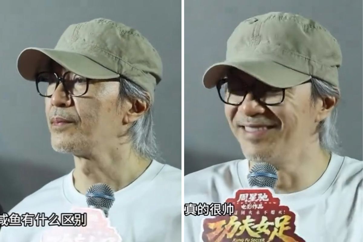 Stephen Chow was touched when a female fan confessed her love. Photo: Xinhua