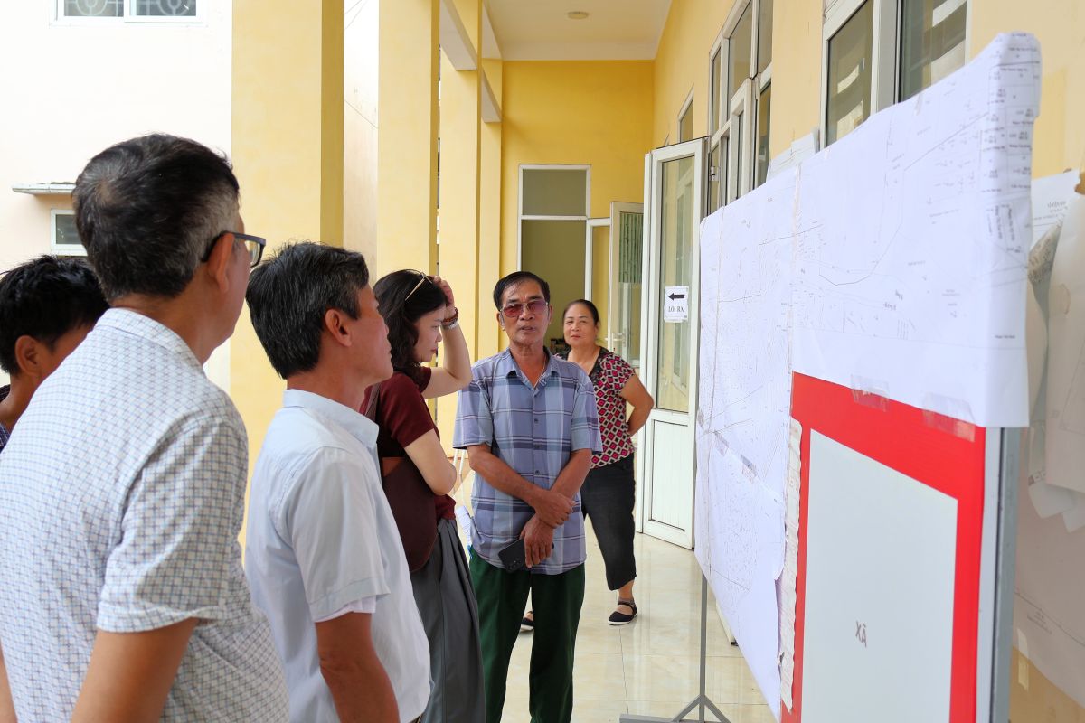 Project planning is publicly posted. Photo: Hai Phong e-Portal
