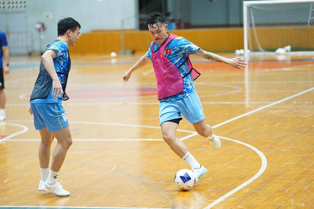 Vietnam futsal team is ready for the opening match of the 2026 Thailand Continental Championship Friendly Tournament. Photo: PASO Futsal