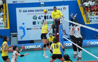 Vietnam women's volleyball team meets Indonesia at SEA V.Cup 2026. Photo: Chi Tran