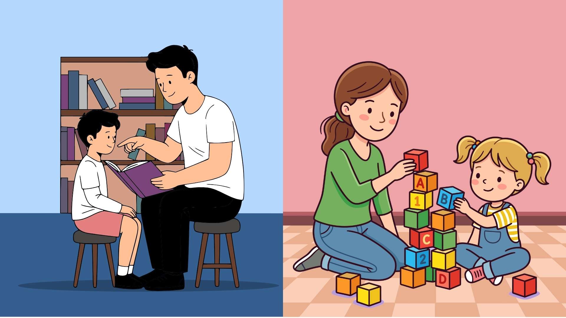 Each child, each gender will have different ways of raising them to suit their development. Graphics: Minh Vu
