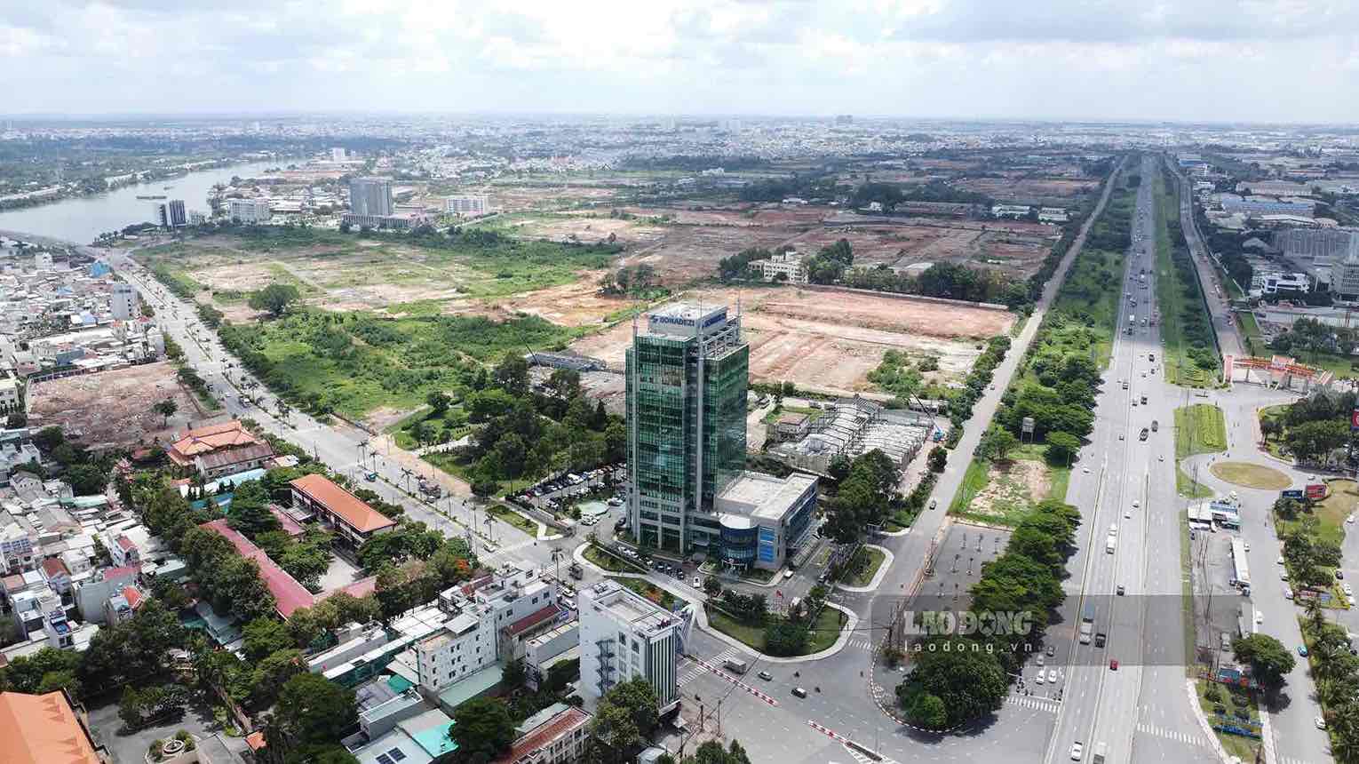 Khu vực sắp khởi công xây dựng Trung tâm chính trị - hành chính thành phố Đồng Nai. Ảnh: HAC