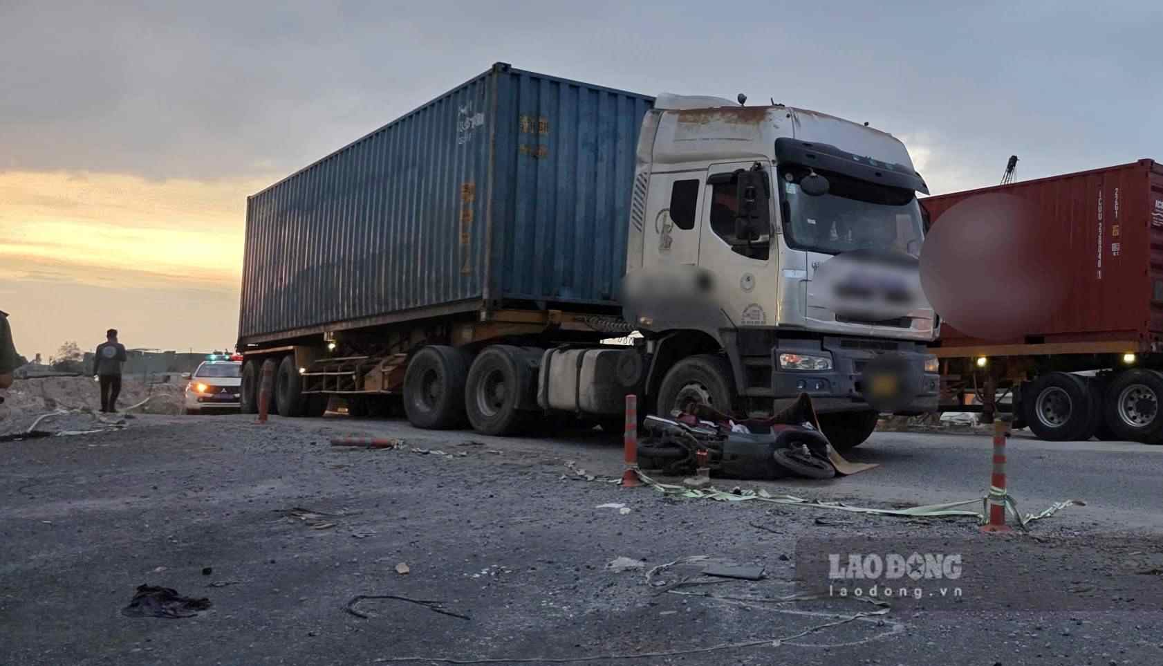 Hiện trường vụ tai nạn. Ảnh: Đình Trọng