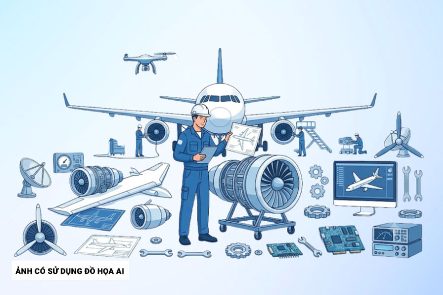 Puntuaciones de corte para la especialidad de Ingeniería Aeronáutica de la Academia de Aviación de Vietnam recientemente