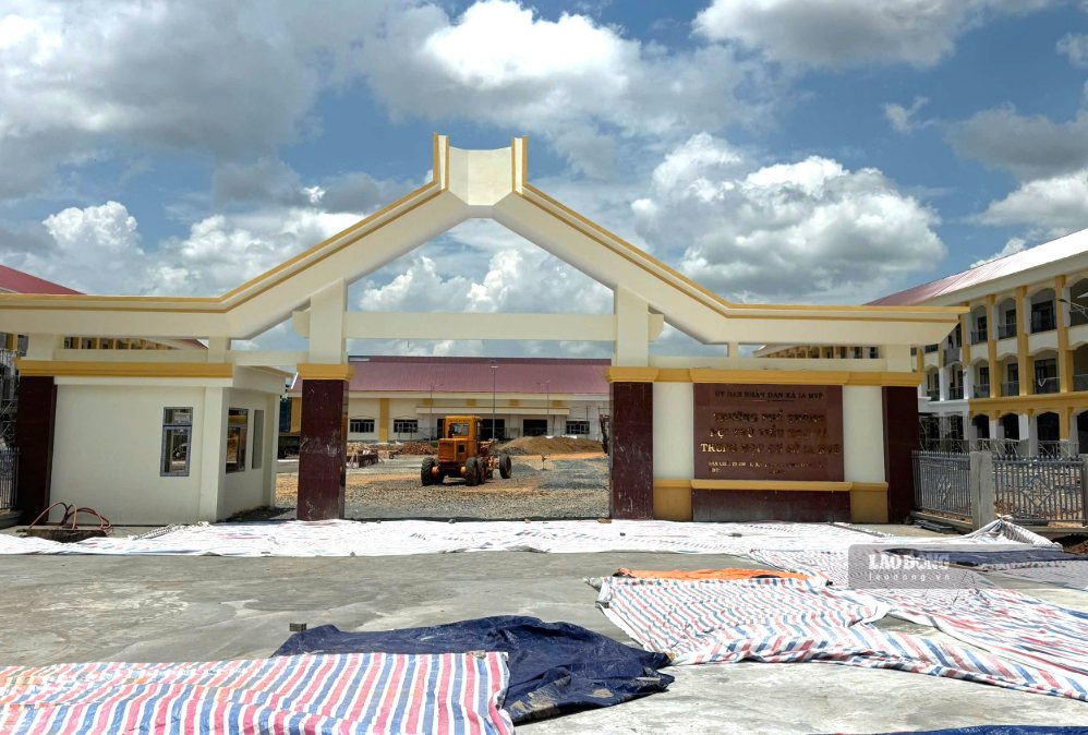 All 4 inter-level schools in the border area in Dak Lak will be put into use in the new school year 2026 - 2027. Photo: Bao Trung