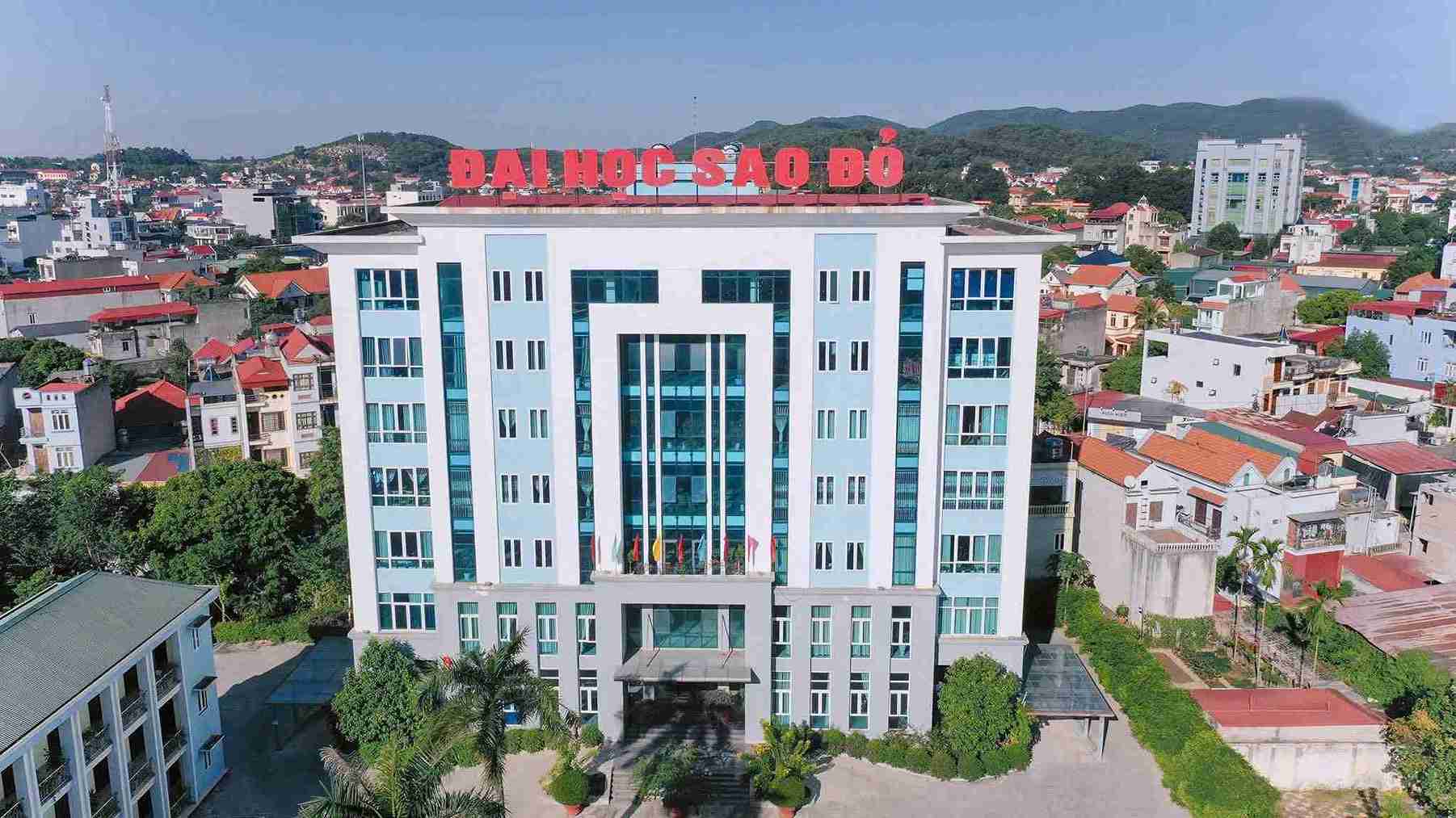 The benchmark scores for 21 training majors of Sao Do University are announced according to 5 admission methods. Photo: Sao Do University