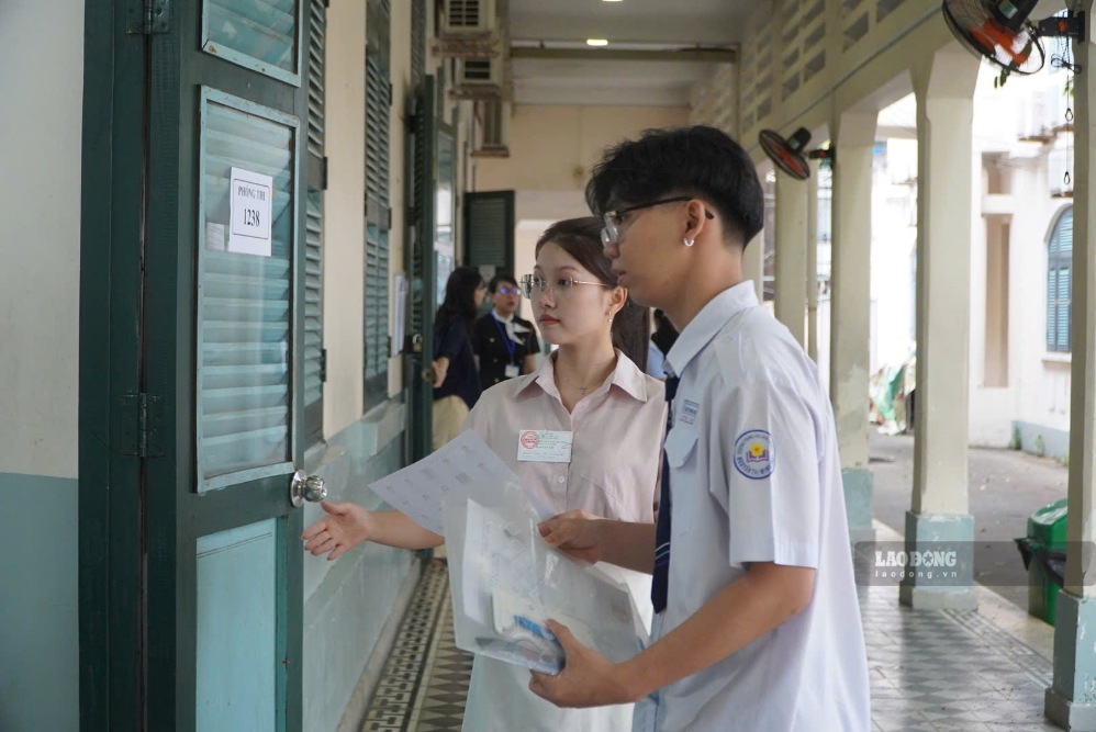 Candidats participant à l'examen de fin d'études secondaires de 2026 à Hô Chi Minh-Ville. Photo: Chân Phúc
