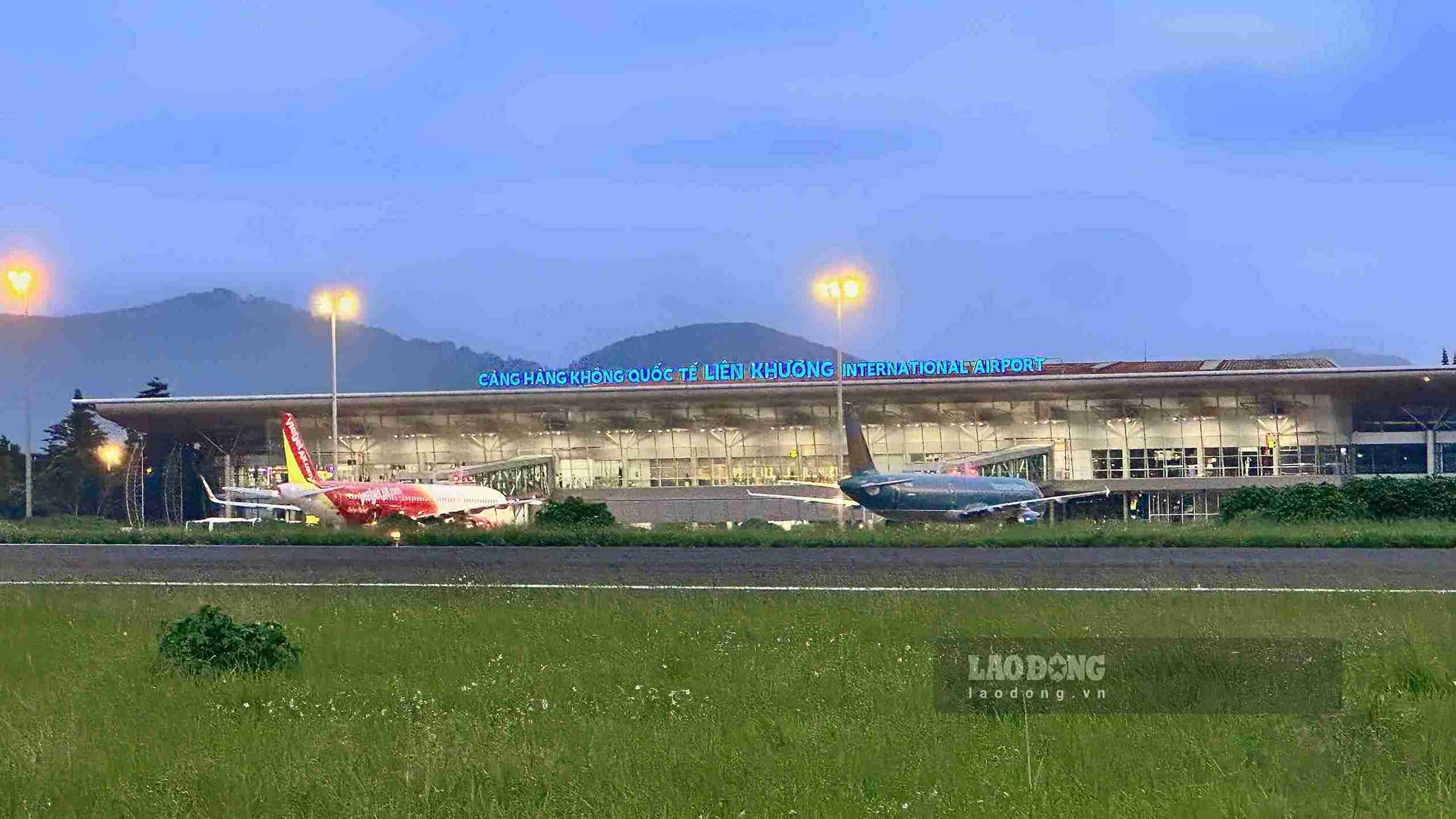 Cảng hàng không quốc tế Liên Khương đang gấp rút hoàn thiện các hạng mục, sẵn sàng hoạt động trở lại vào ngày 19.8. Ảnh: Chính Thành 