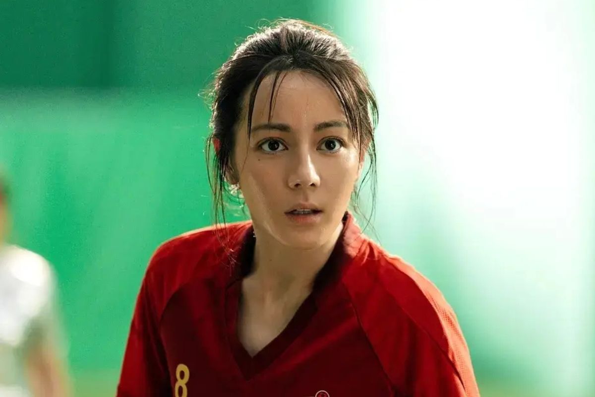 映画「カンフー女子サッカーチーム」の女優ディリラバ。写真:新華社