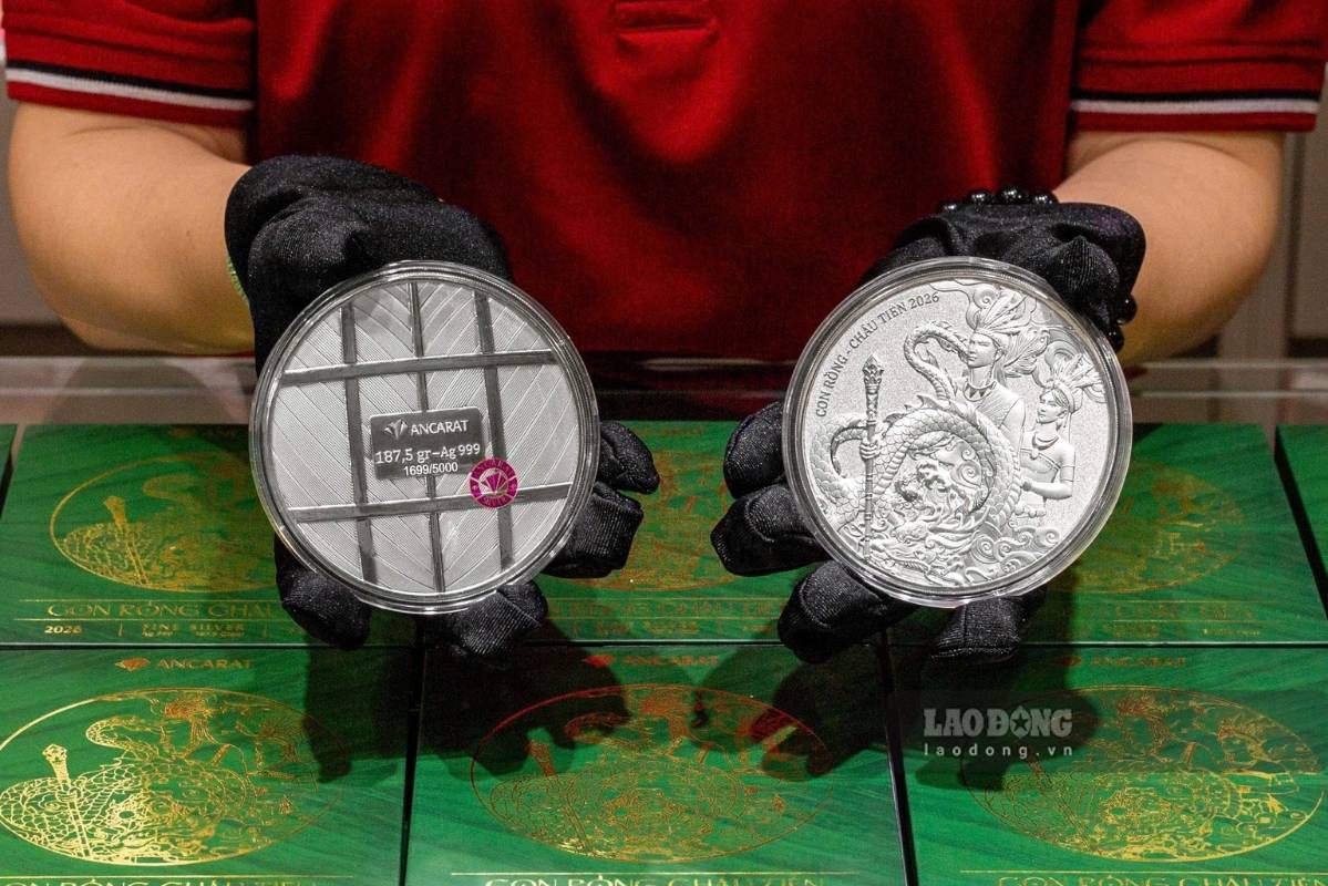 Domestic silver prices adjusted upwards in today's trading session. Photo: Phuong Anh