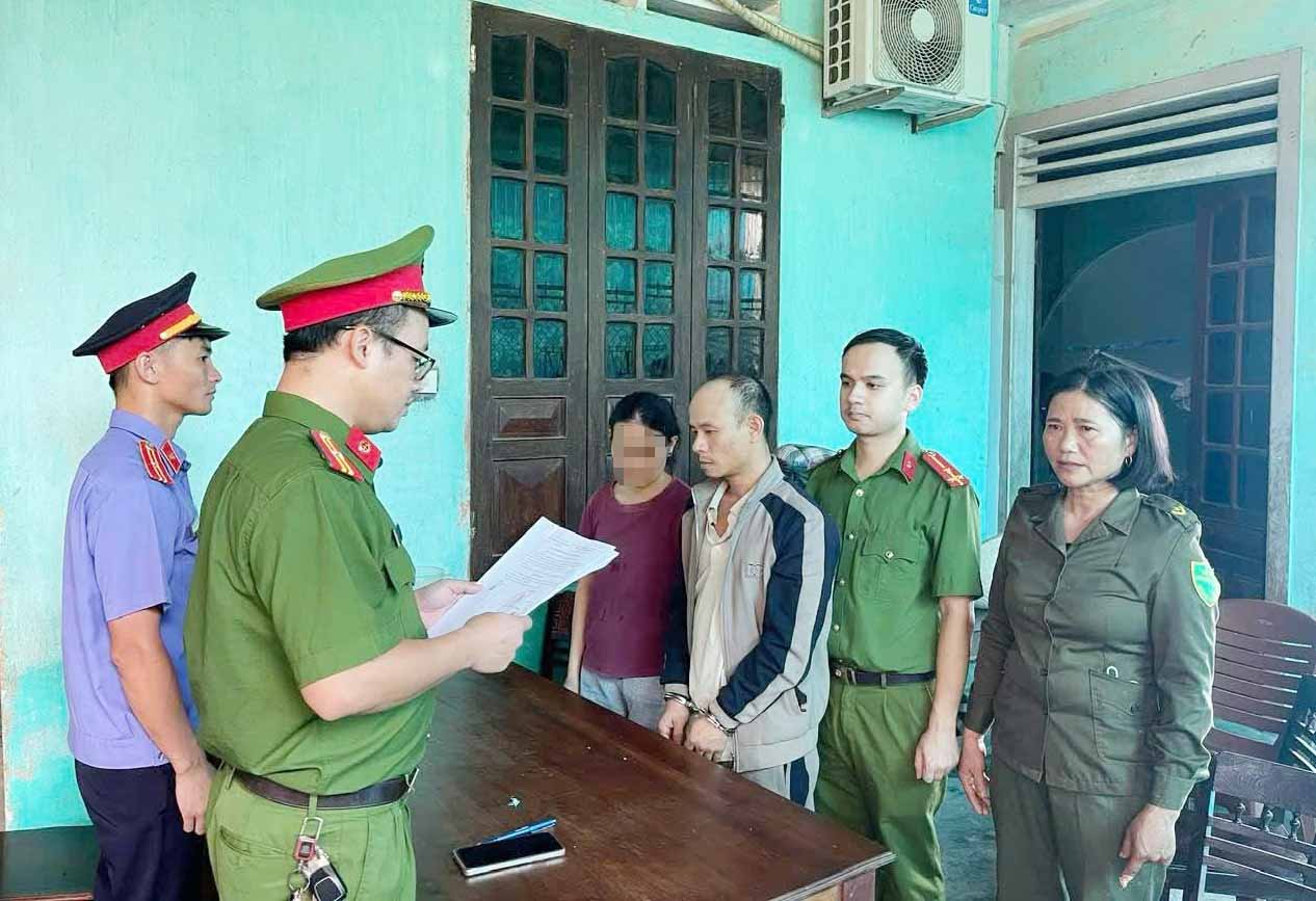 Khởi tố bị can Lê Khắc Ngọc. Ảnh: Công an Hà Tĩnh
