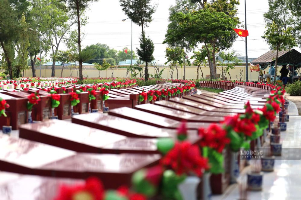 Martyrs' remains sampling area No. 3 at Binh Thuan Martyrs' Cemetery, Lam Dong province. Photo: Duy Tuan