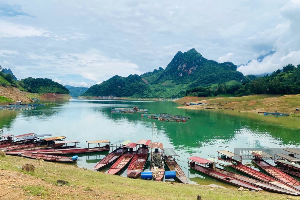 Son La Lake recorded an upstream water level of 198.12 m. Photo: Truong Son