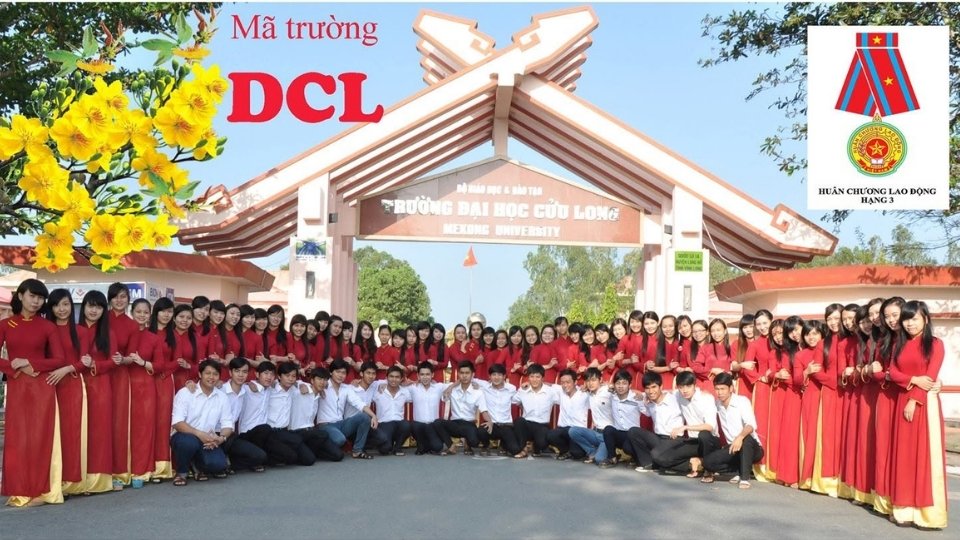 Cuu Long University announces the admission benchmark scores for the first phase of 2026 for 42 regular university training majors. Photo: Cuu Long University