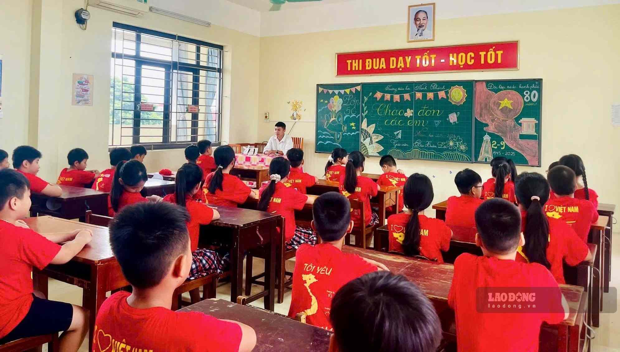 Ninh Khanh Primary School, Hoa Lu ward, Ninh Binh province is one of the typical units in building the "Happy School" model. Photo: Nguyen Truong