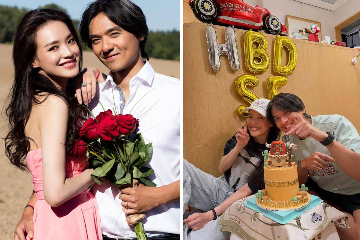 Thư Kỳ tổ chức sinh nhật tuổi 52 giản dị cho chồng tại nhà riêng. Ảnh: Xinhua