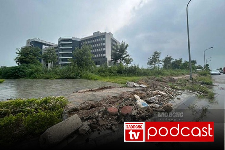 Morning news 11. 8: Sloppy sidewalks around Nam Dinh General Hospital