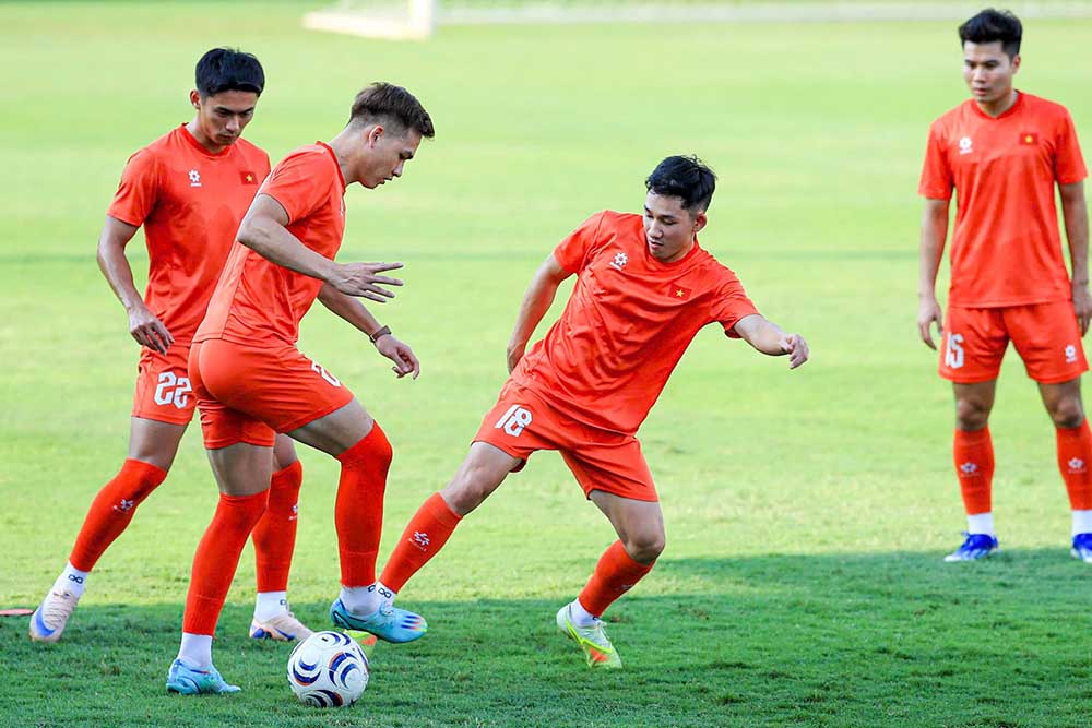 Tuyển Việt Nam hướng tới mục tiêu bảo vệ thành công chức vô địch ASEAN Cup 2026. Ảnh: VFF