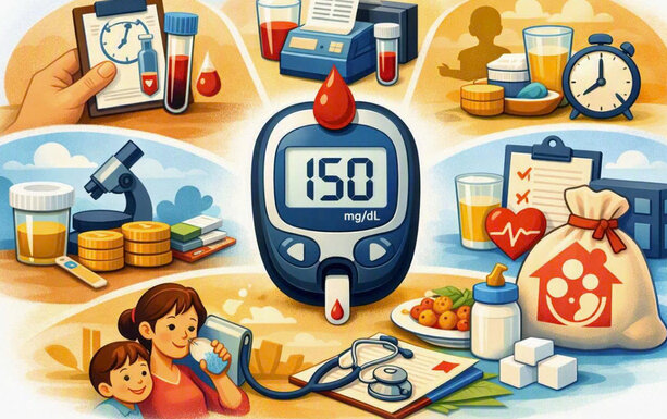 6 ways to detect diabetes early through blood sugar tests and symptoms. Graphics: Huong Giang