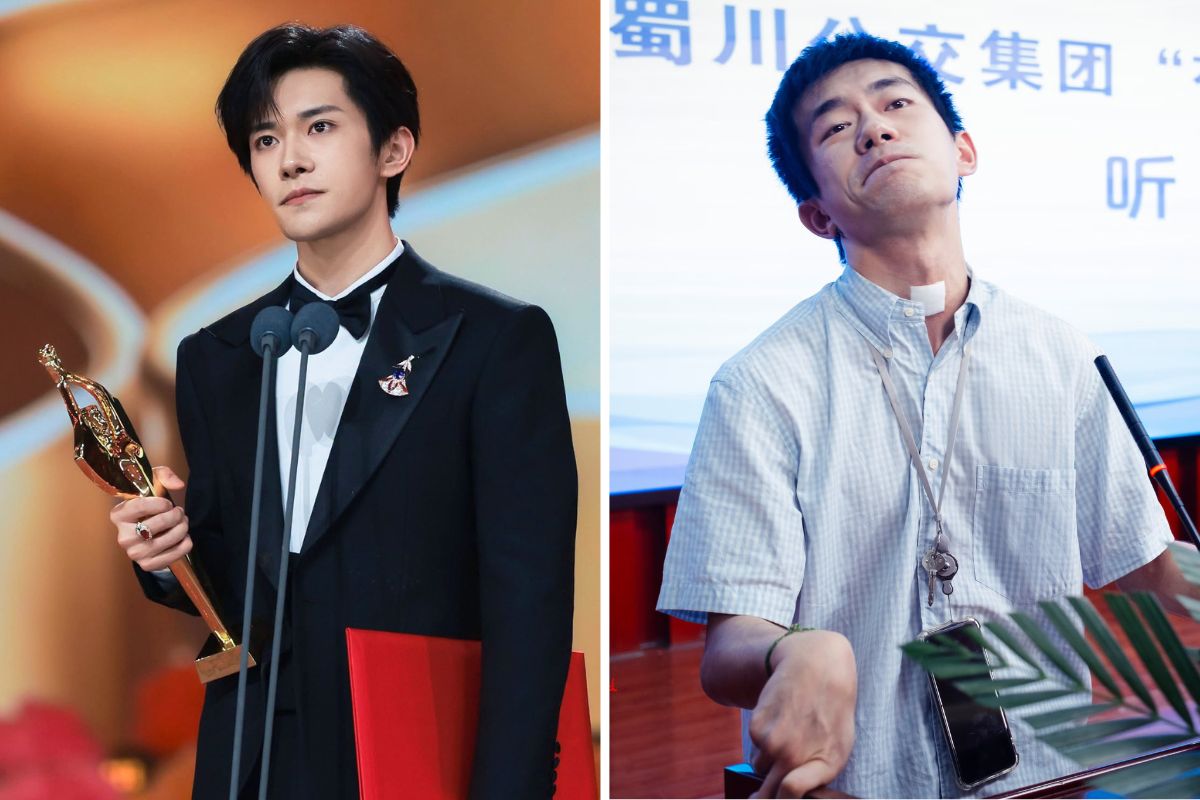 Dich Duong Thien Ty wins "Film Emperor" Bach Hoa with the movie "My Little Girl". Photo: Xinhua