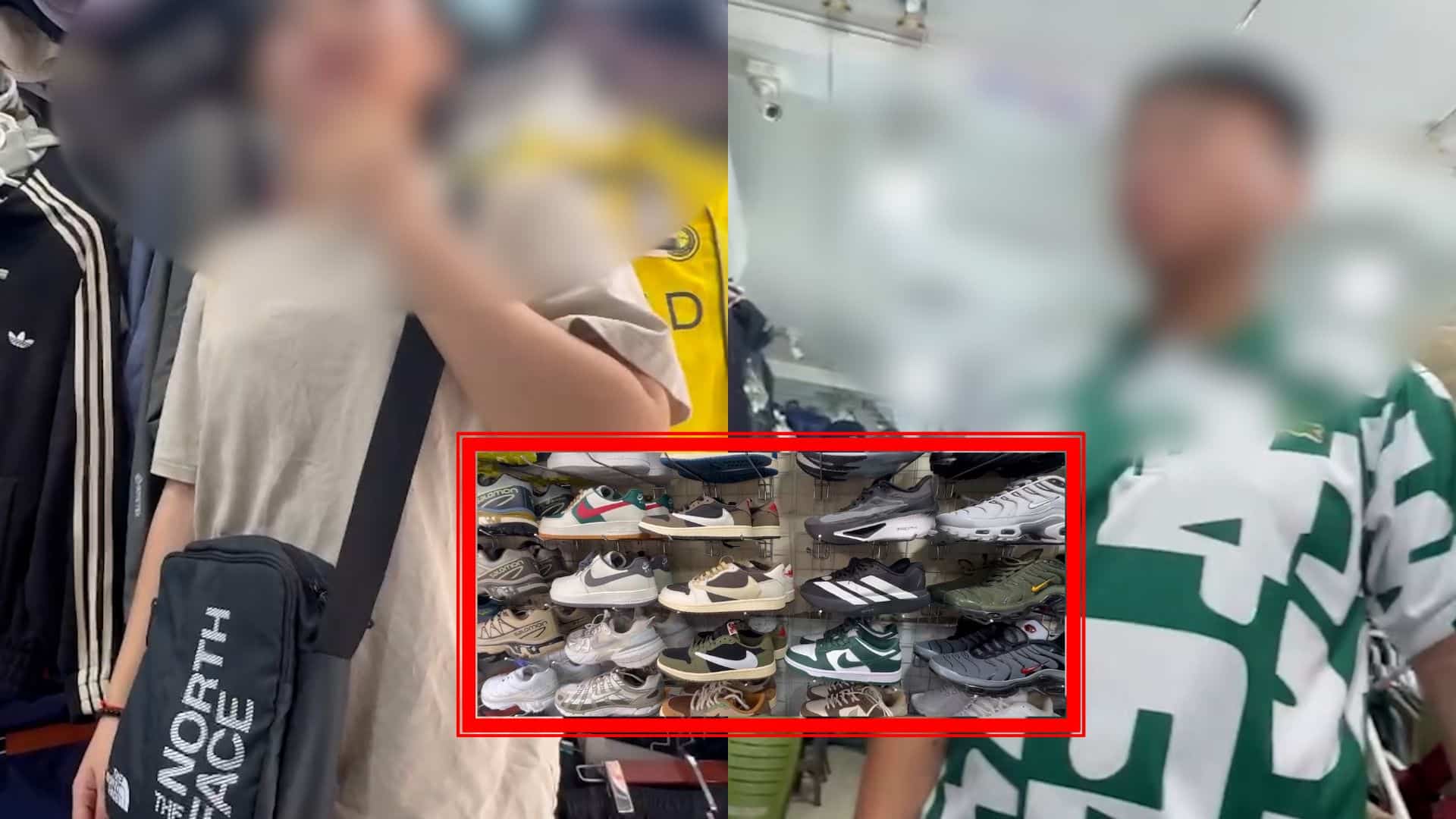Counterfeit and imitation goods creep through the streets, trying to avoid functional forces' inspection