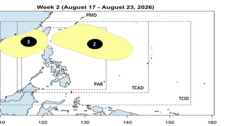 Depression in the East Sea is forecast to form in August. Photo: PAGASA