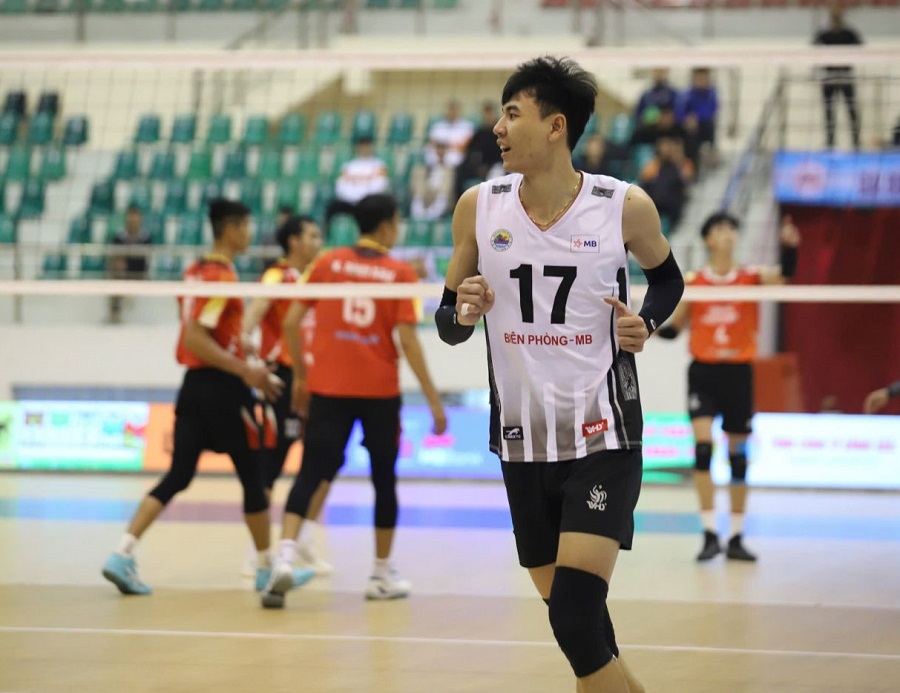 Main attacker Nguyen Ngoc Thuan and his teammates will participate in the ASEAN Military Volleyball Tournament 2026 in Dong Anh (Hanoi). Photo: Hoang Hue