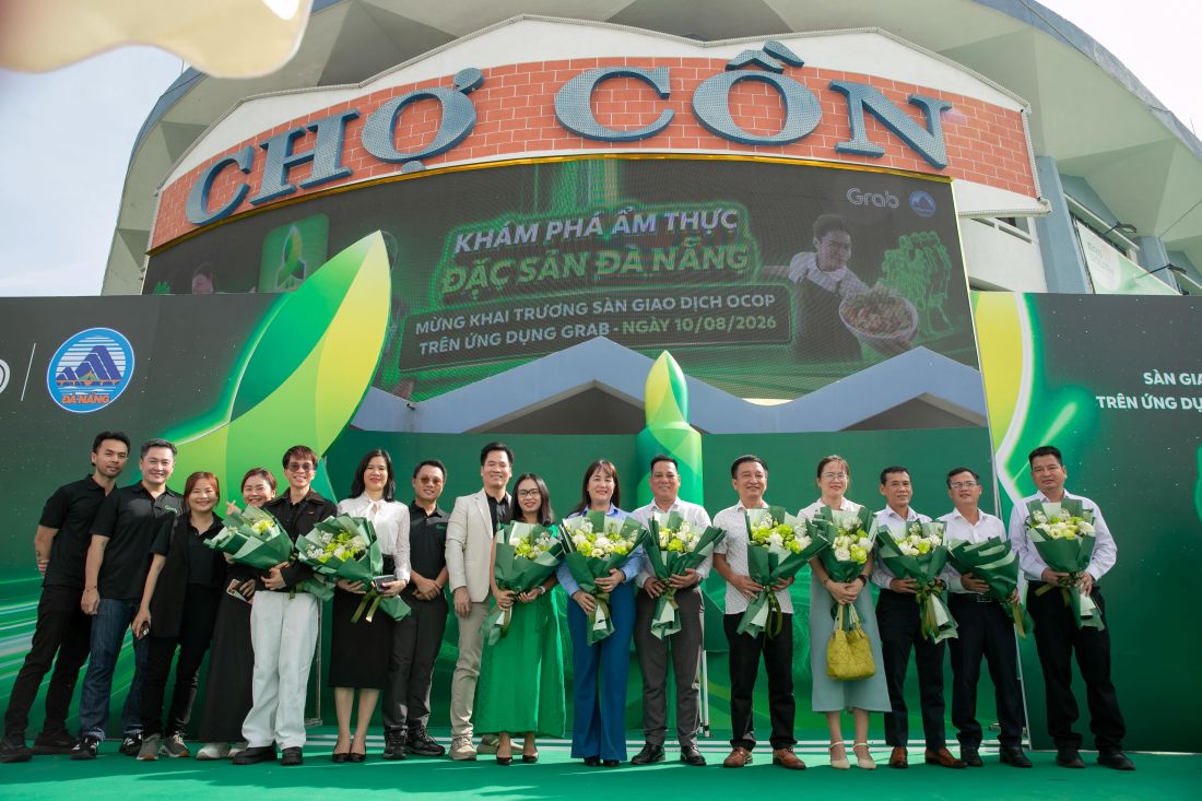 Opening of the "OCOP - Da Nang Specialty" Exchange on the Grab application. Photo: Grab