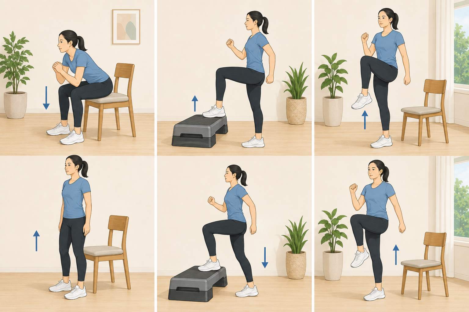Maintaining standing exercises helps reduce belly fat effectively after age 60. Photo supported by AI