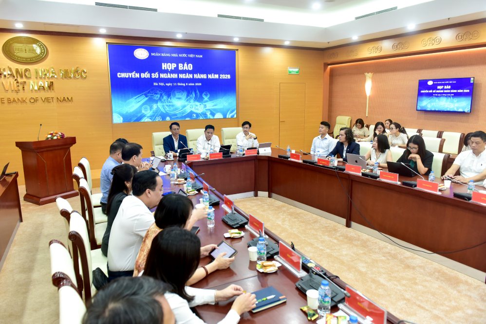 Ngân hàng Nhà nước tổ chức họp báo công bố Sự kiện Chuyển đổi số ngành Ngân hàng năm 2026 ngày 11.8. Ảnh: BTC. 