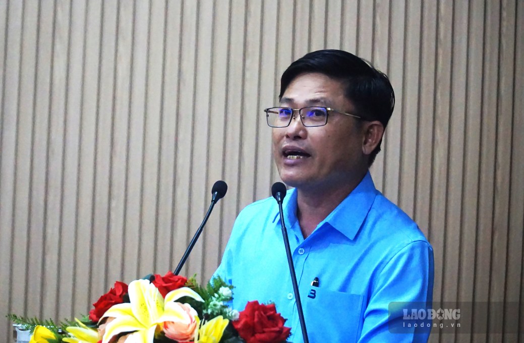 Hiệu trưởng Trường Đại học Bạc Liêu Nguyễn Văn Đàn cam kết đào tạo nguồn nhân lực chất lượng cao cho tỉnh Cà Mau. Ảnh: Nhật Hồ.