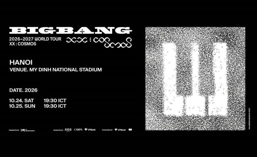BIGBANG concert is scheduled to take place on October 24th and 25th at My Dinh Stadium (Hanoi). Photo: VP Bank