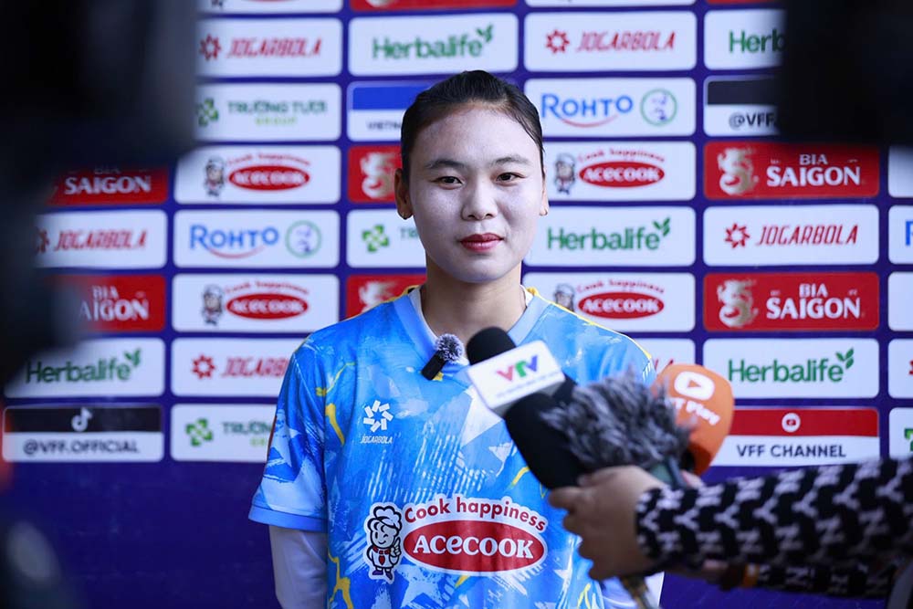 Pham Hai Yen is one of the most experienced players in the Vietnamese women's team today. Photo: VFF