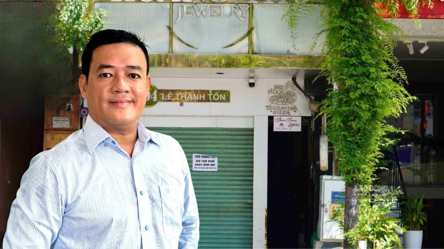 Mr. Tran Duy Phuong - Director of Golden Fund Jewelry Company commented on the current diamond market situation. Photo: Ngoc Le