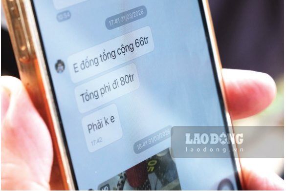 Messages still stored in Mr. D's phone. Photo: PV Group