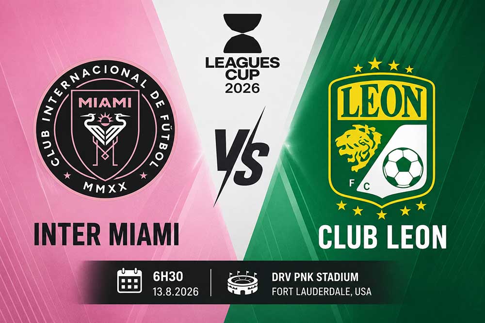 Football commentary on Inter Miami vs Club Leon at Leagues Cup 2026. Graphics: Thanh Vu /With the use of AI