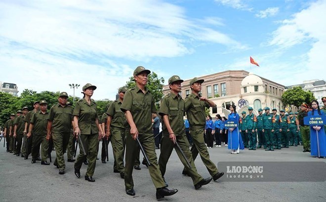 Grassroots security forces contribute to ensuring safety for people. Photo: To The