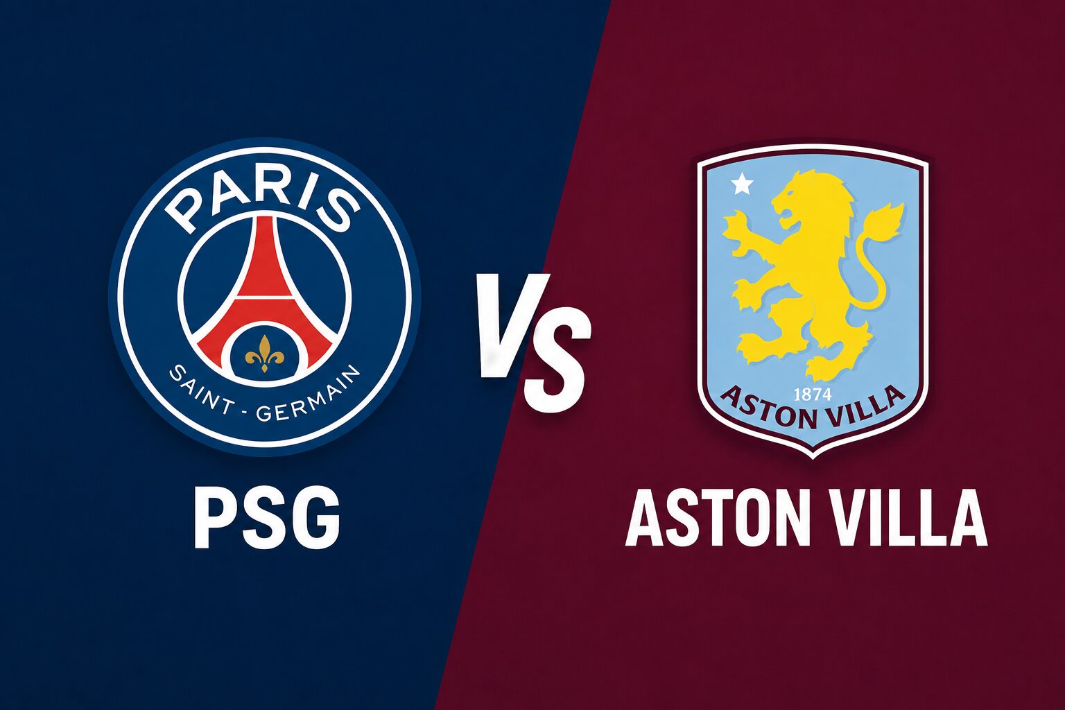 PSG vs Aston Villa score prediction at the European Super Cup. Graphics: Van An