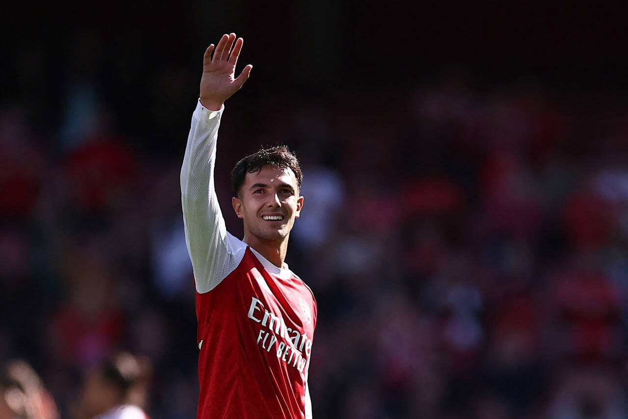 Martin Zubimendi pourrait perdre sa place de titulaire dans l'équipe d'Arsenal la saison prochaine. Photo: AFP