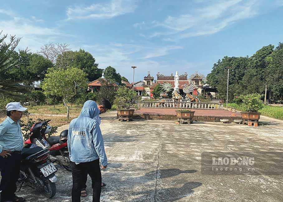 A corner of Duy Nghia commune - located on the south bank of the Thu Bon River. Photo: TRA BAN