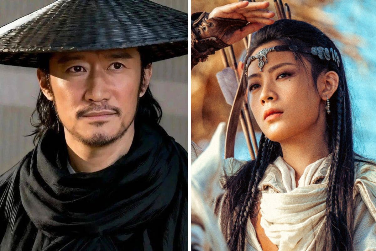 Ngo Kinh and Tran Le Quan in "Tieu Nhan: The Great Desert". Photo: Xinhua