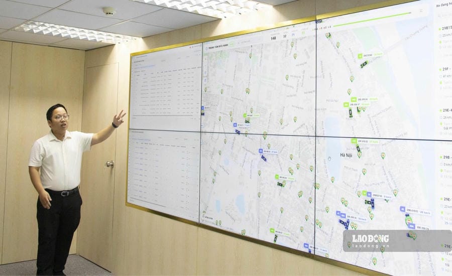 Hanoi City Traffic Management and Operation Center. Photo: Dang Tien