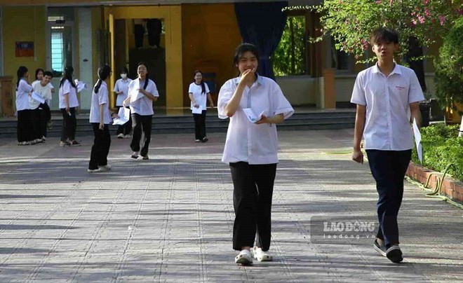 After the school merger, there will be 12 criteria for arranging principals in Quang Tri. Photo: Cong Sang