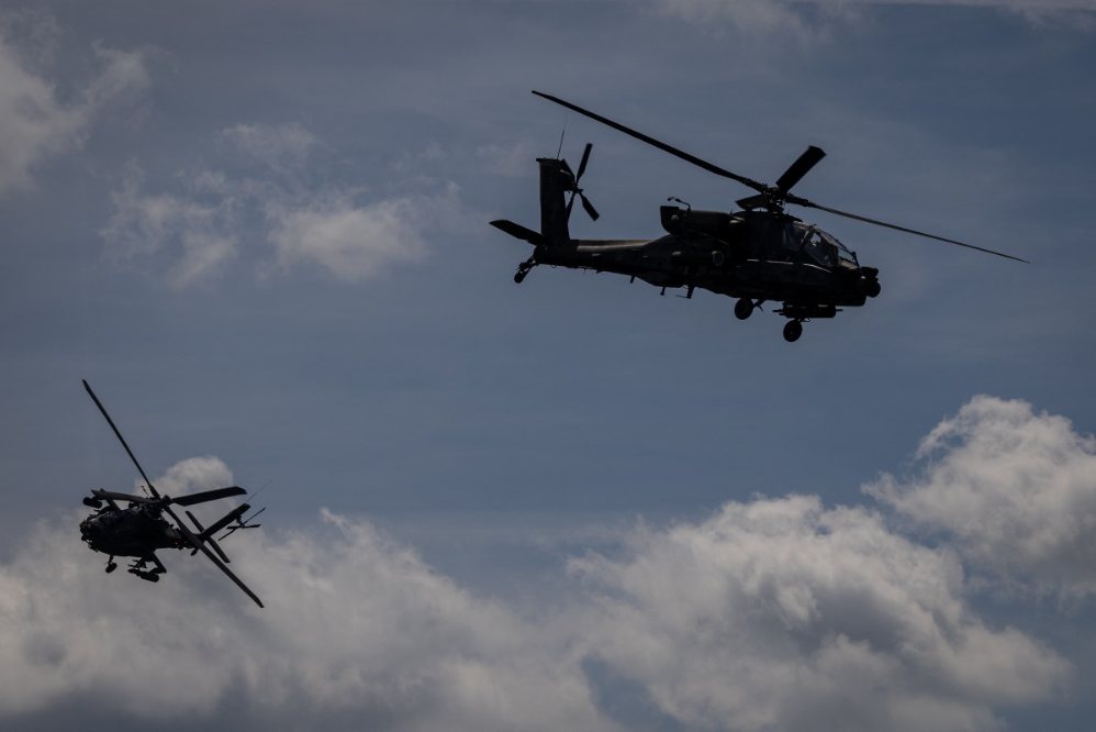 US Apache military helicopter. Photo: AFP