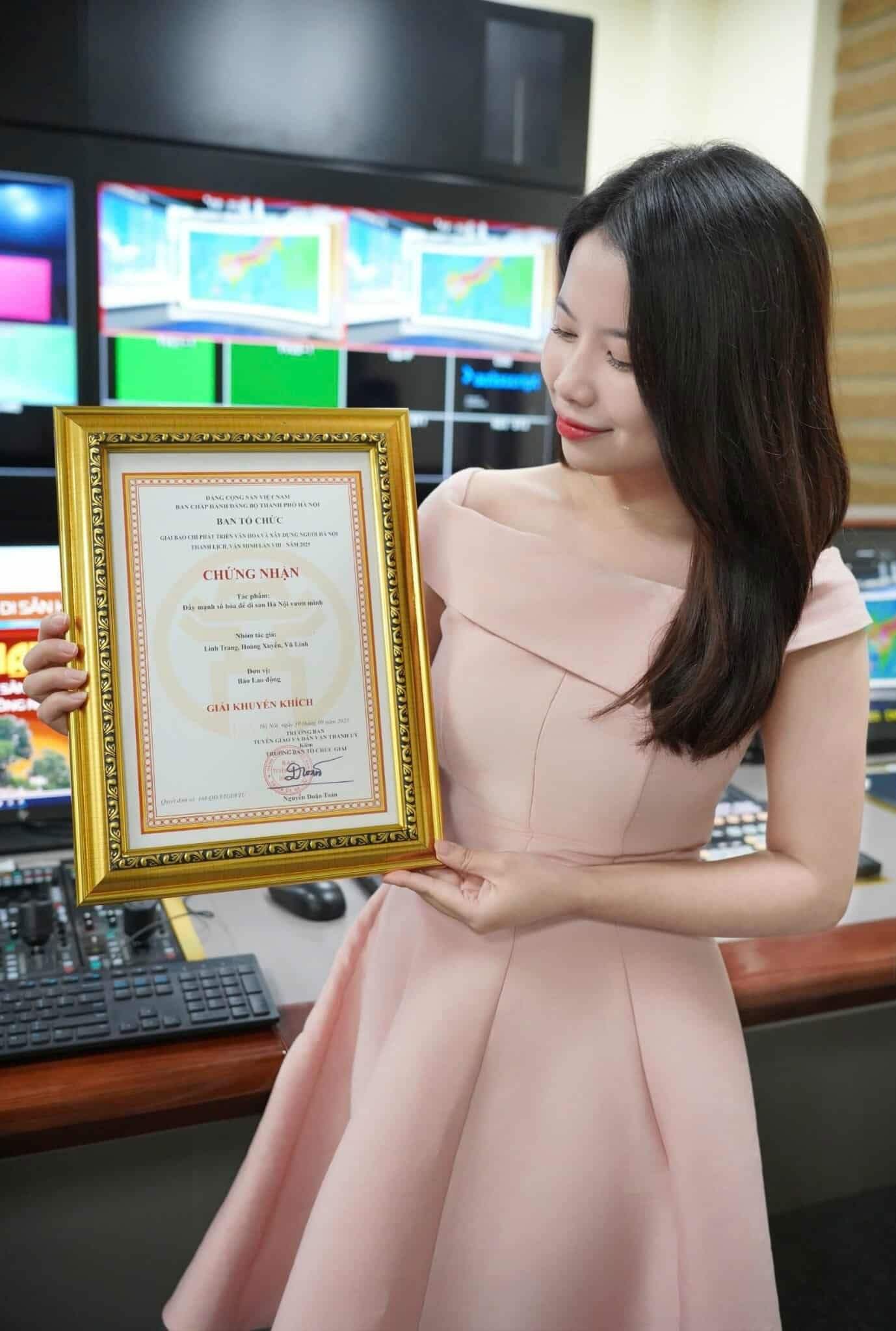 Phóng viên Linh Trang. Ảnh: VIỆT ANH