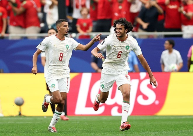 Bouaddi là một mục tiêu khác được Man City quan tâm. Ảnh: Xinhua